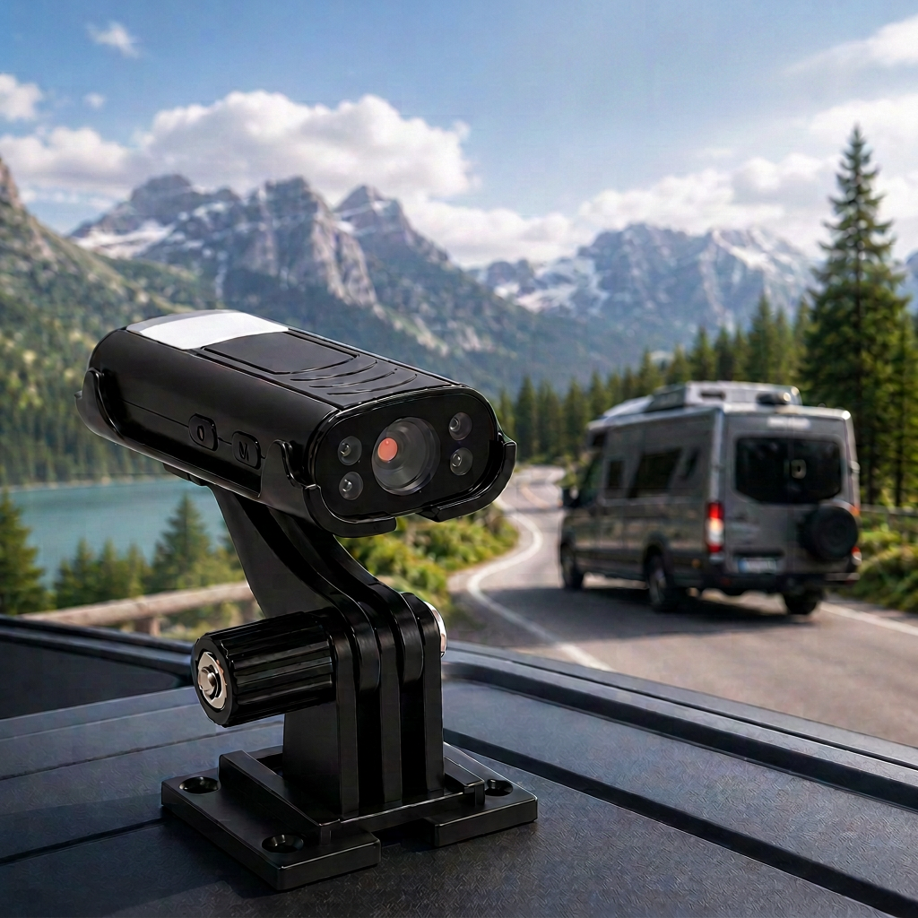 ourawell RoadView wireless reversing camera mounted on an RV