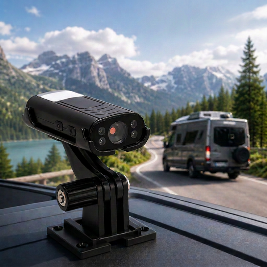 ourawell RoadView wireless reversing camera mounted on an RV